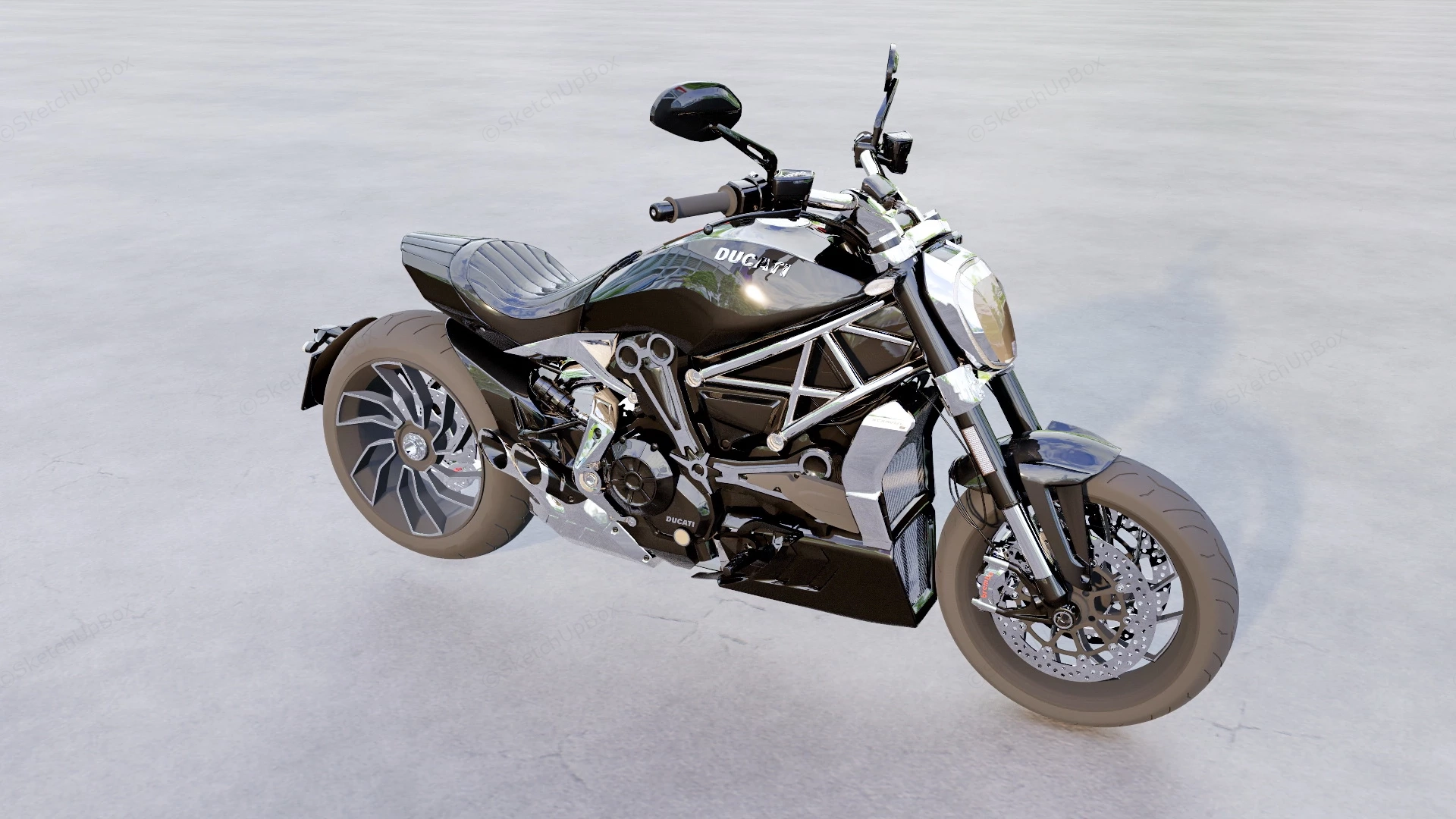 Ducati Xdiavel sketchup model preview - SketchupBox