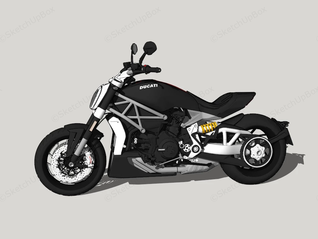 Ducati Xdiavel sketchup model preview - SketchupBox