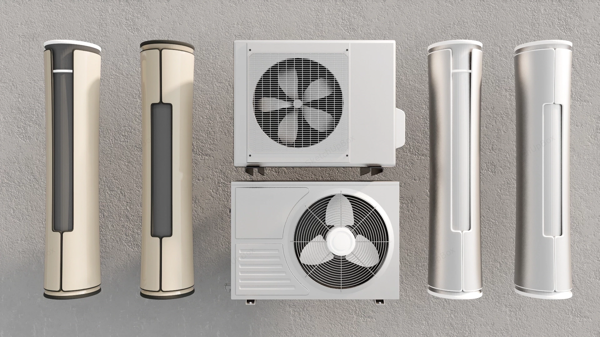 Home Air Conditioning Units sketchup model preview - SketchupBox