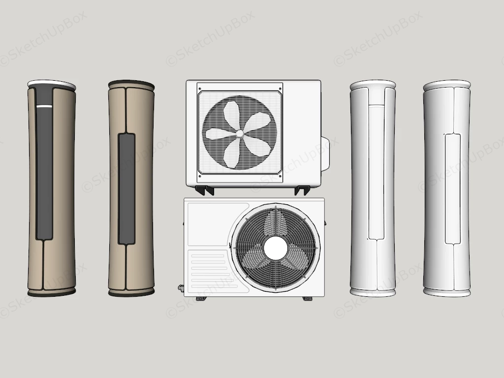 Home Air Conditioning Units sketchup model preview - SketchupBox
