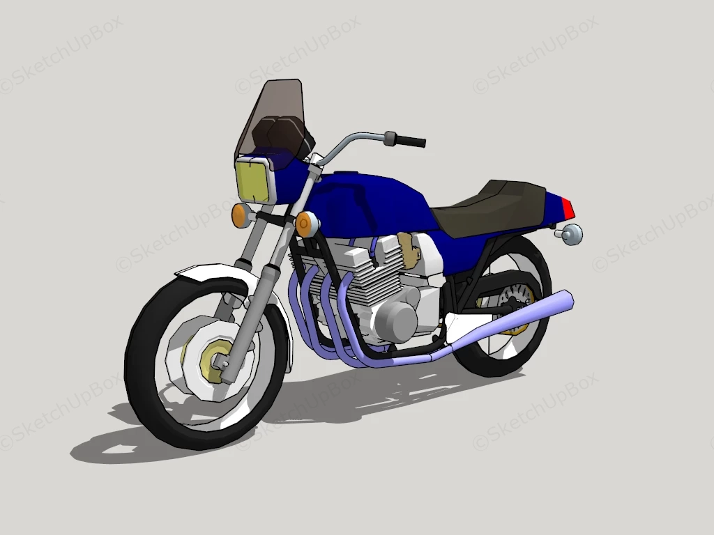 Cruiser Motorcycle sketchup model preview - SketchupBox