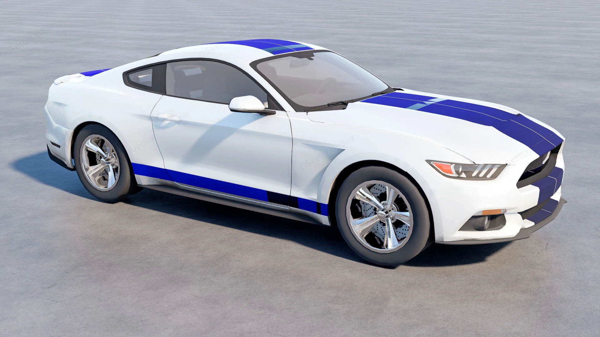 2015 Ford Shelby GT350 sketchup model preview - SketchupBox