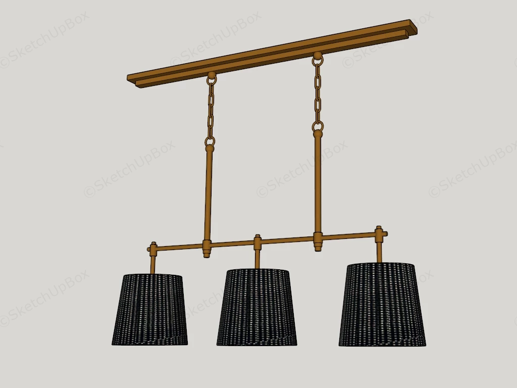 Kitchen Counter Pendant Lights sketchup model preview - SketchupBox