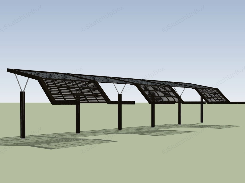 Aluminum Pergola Design sketchup model preview - SketchupBox