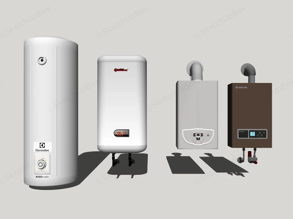 Home Water Heaters sketchup model preview - SketchupBox