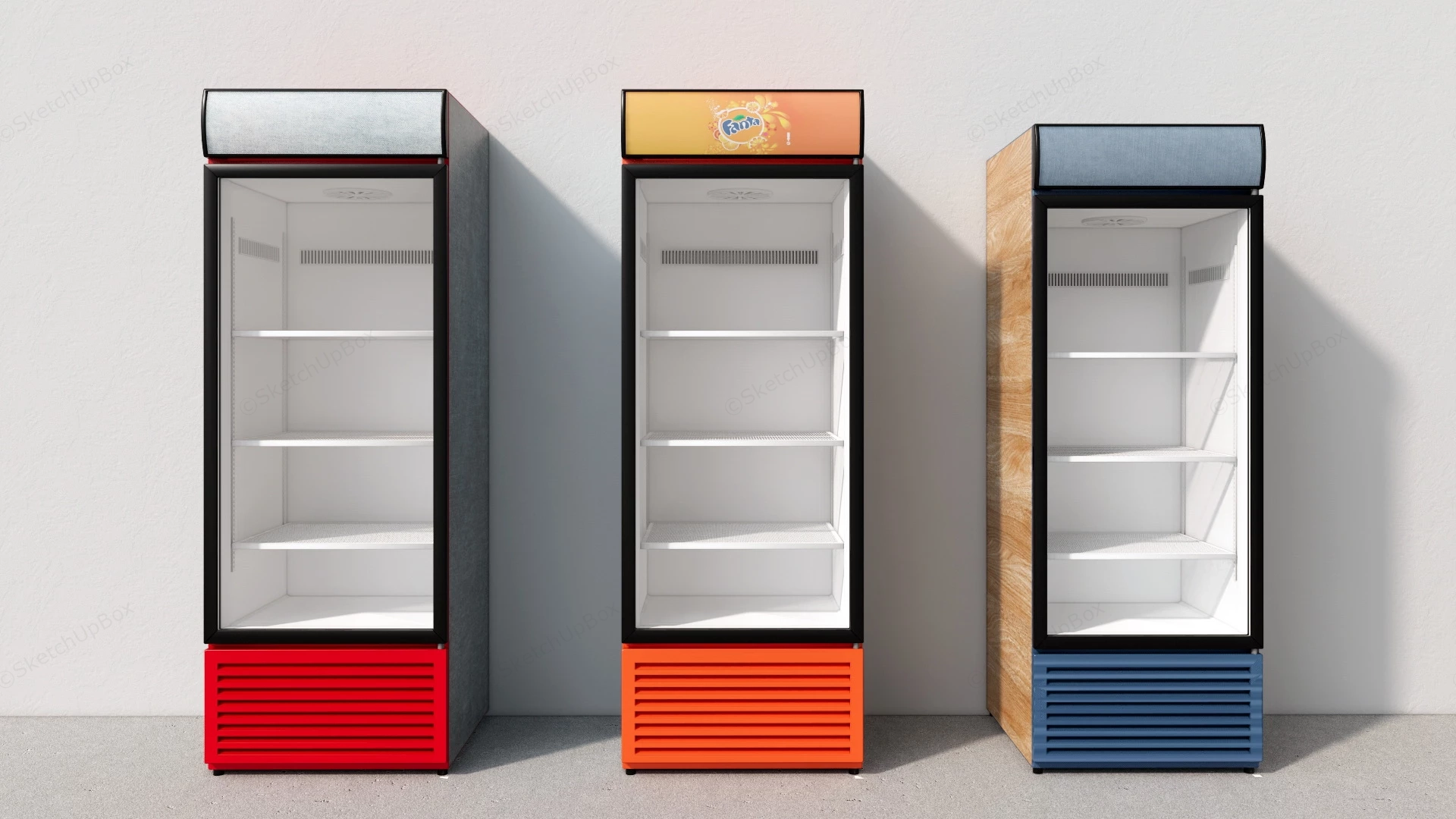 Beverage Cooler Refrigerators sketchup model preview - SketchupBox