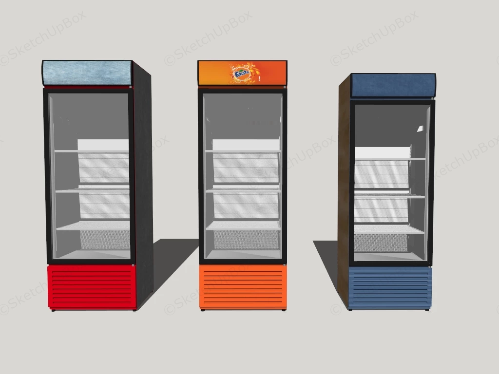 Beverage Cooler Refrigerators sketchup model preview - SketchupBox