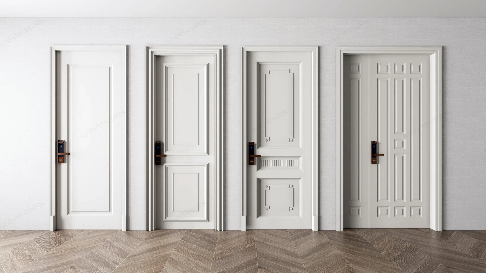 Traditional Interior Doors sketchup model preview - SketchupBox