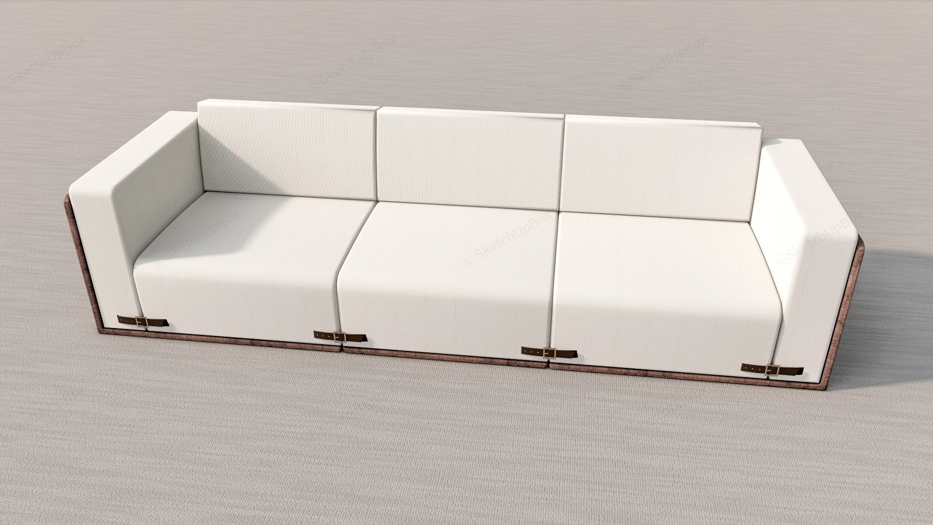 3 Seater Couch sketchup model preview - SketchupBox