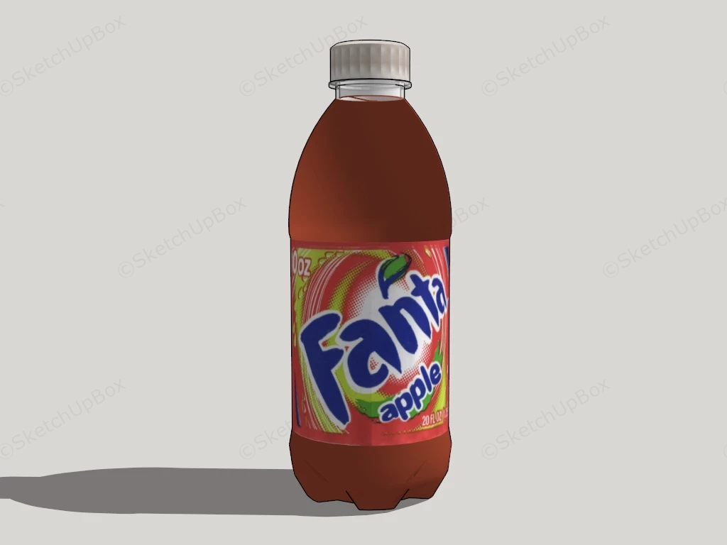 Fanta Apple Soda sketchup model preview - SketchupBox