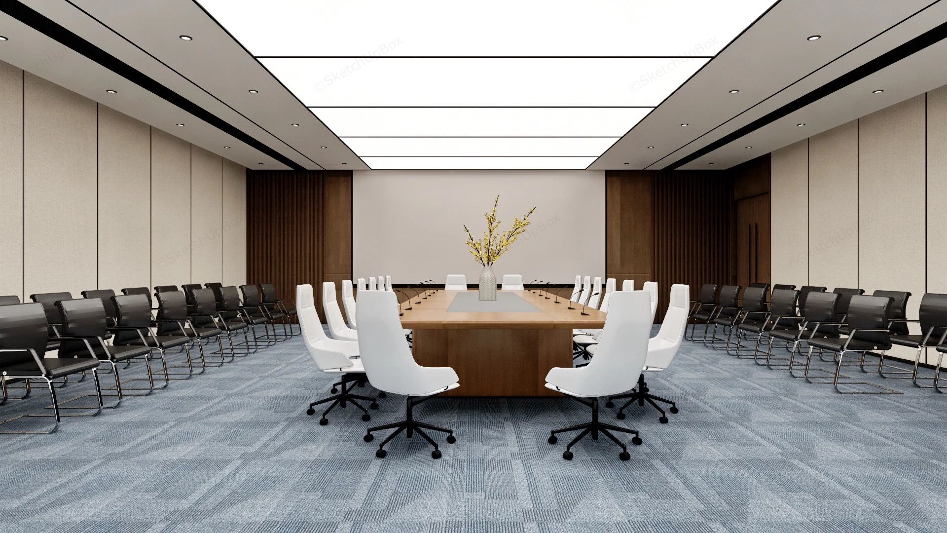 Big Conference Room sketchup model preview - SketchupBox