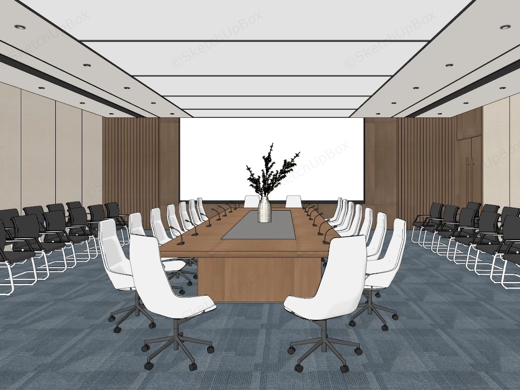 Big Conference Room sketchup model preview - SketchupBox