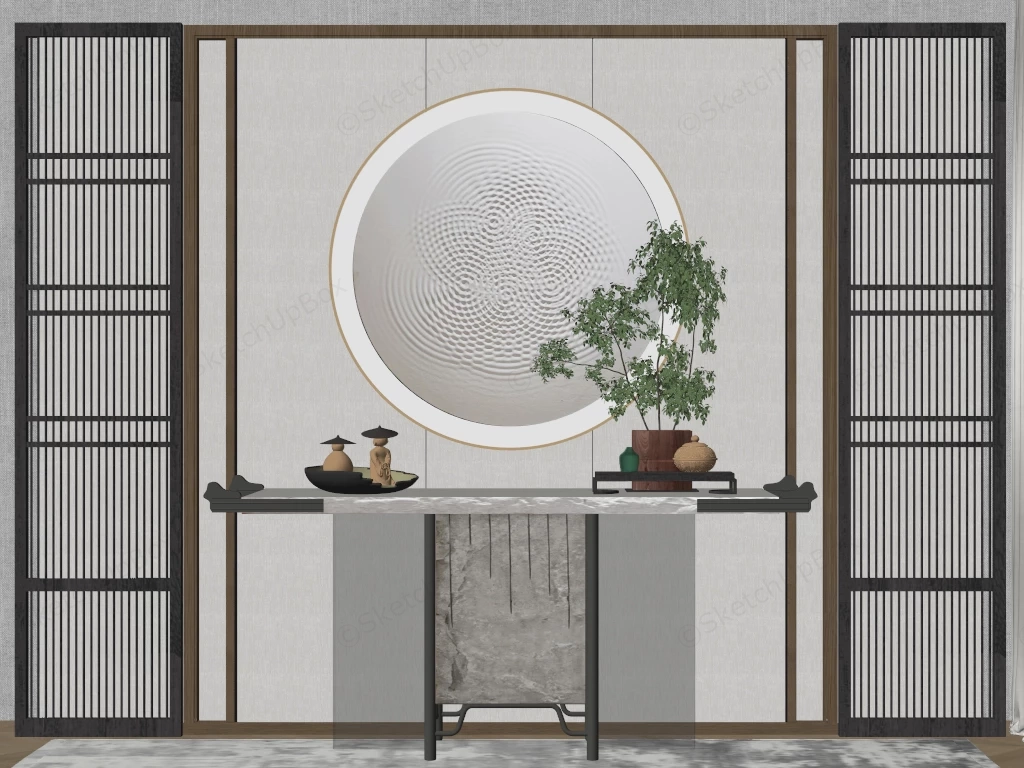 Foyer Accent Console Design sketchup model preview - SketchupBox