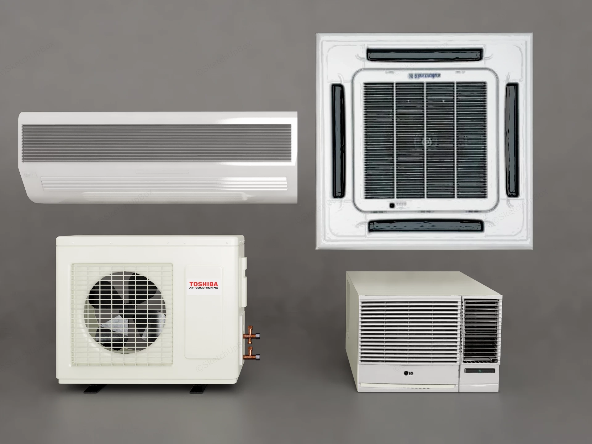 Air Conditioner Units sketchup model preview - SketchupBox