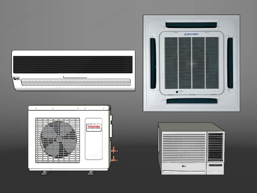 Air Conditioner Units sketchup model preview - SketchupBox