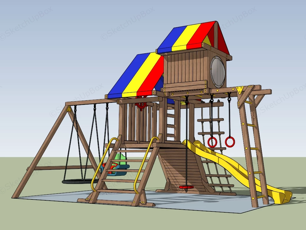 Kids Playset sketchup model preview - SketchupBox