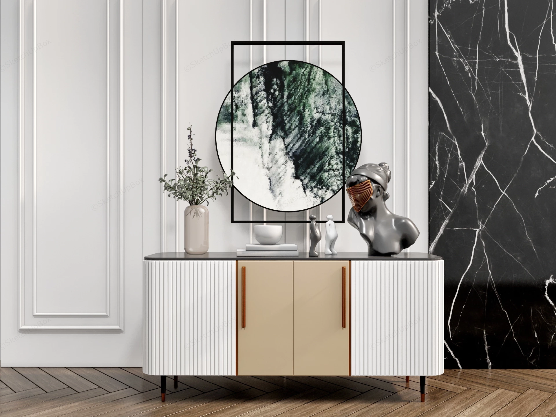 Contemporary Entryway Ideas sketchup model preview - SketchupBox