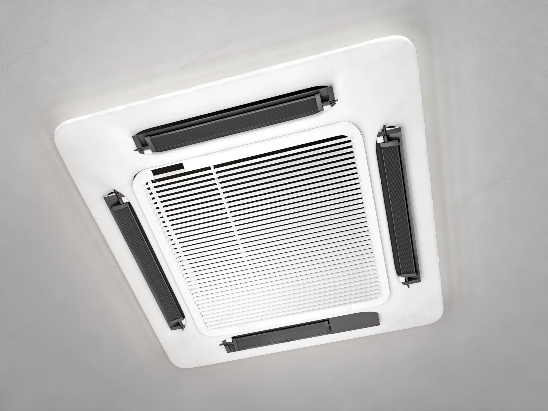 Ceiling Cassette Air Conditioner sketchup model preview - SketchupBox