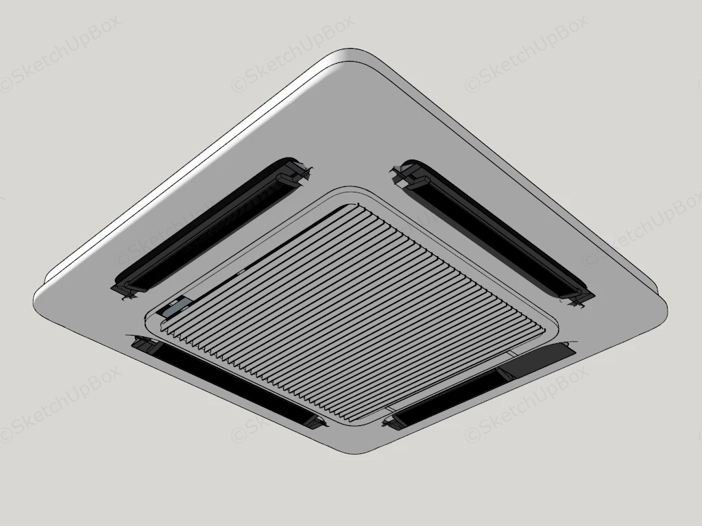 Ceiling Cassette Air Conditioner sketchup model preview - SketchupBox