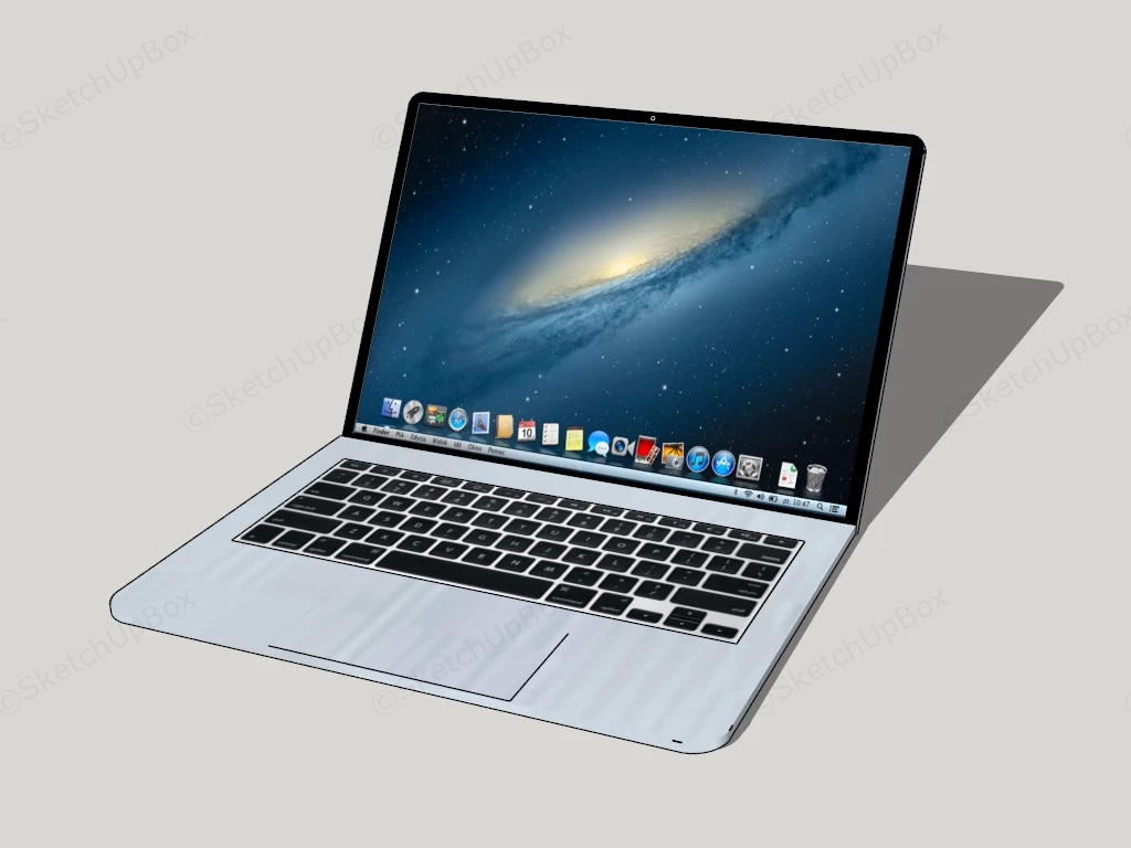 Laptop Computer sketchup model preview - SketchupBox