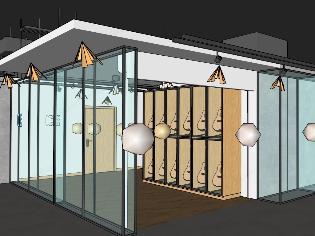 Music Classroom Ideas sketchup model preview - SketchupBox