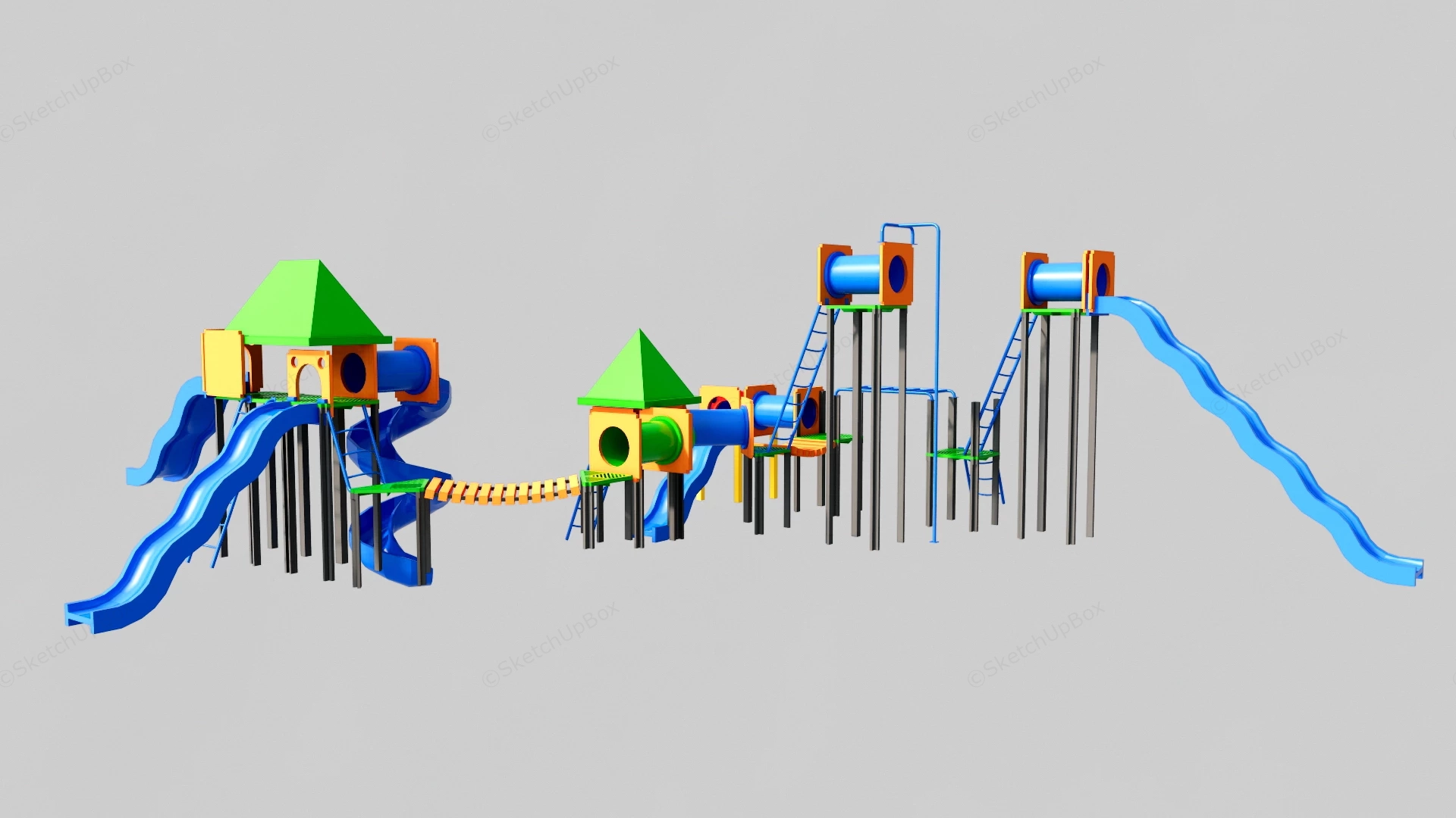 Adventure Playground Equipment sketchup model preview - SketchupBox