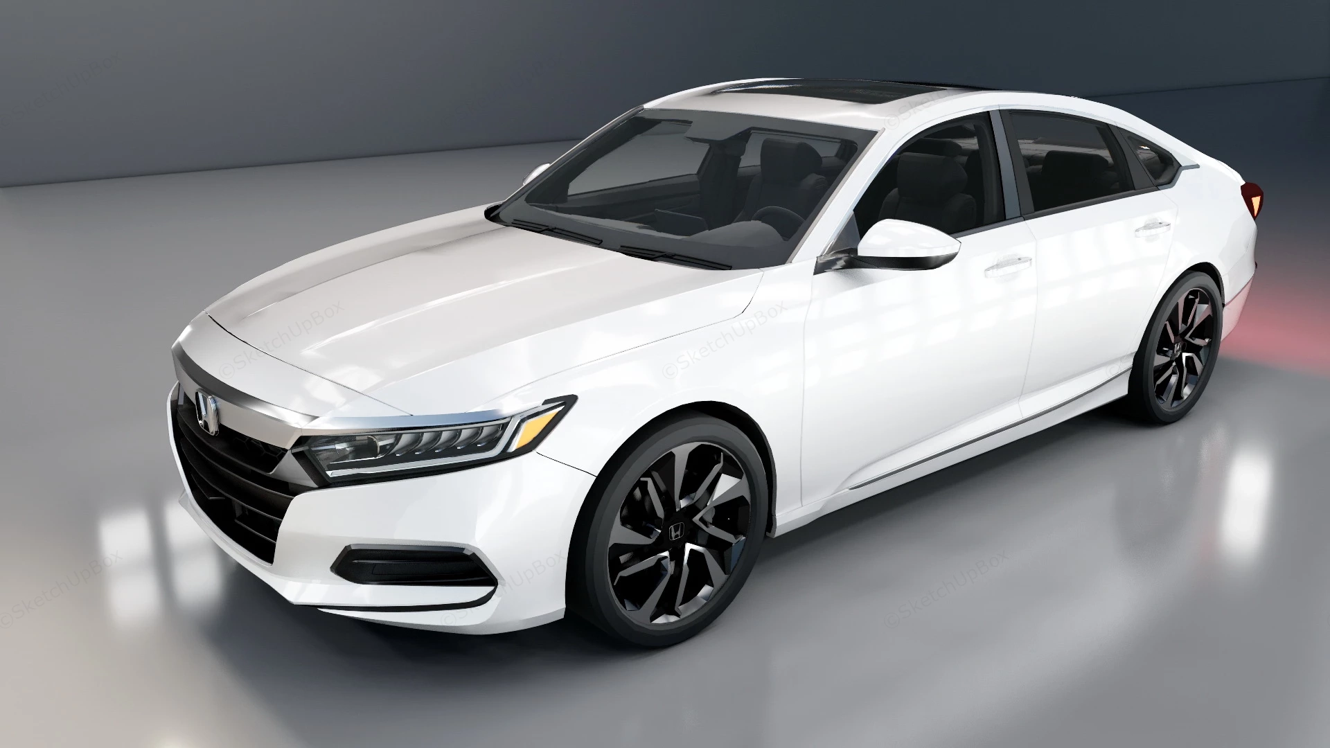 2020 Honda Accord Hybrid LX sketchup model preview - SketchupBox