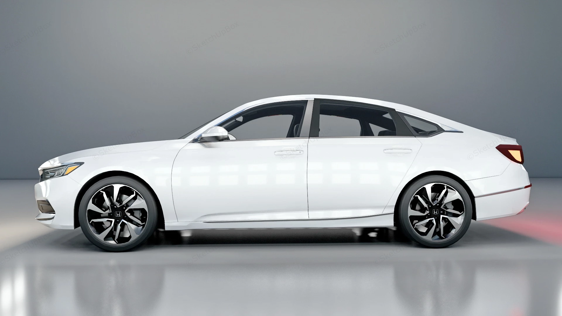 2020 Honda Accord Hybrid LX sketchup model preview - SketchupBox