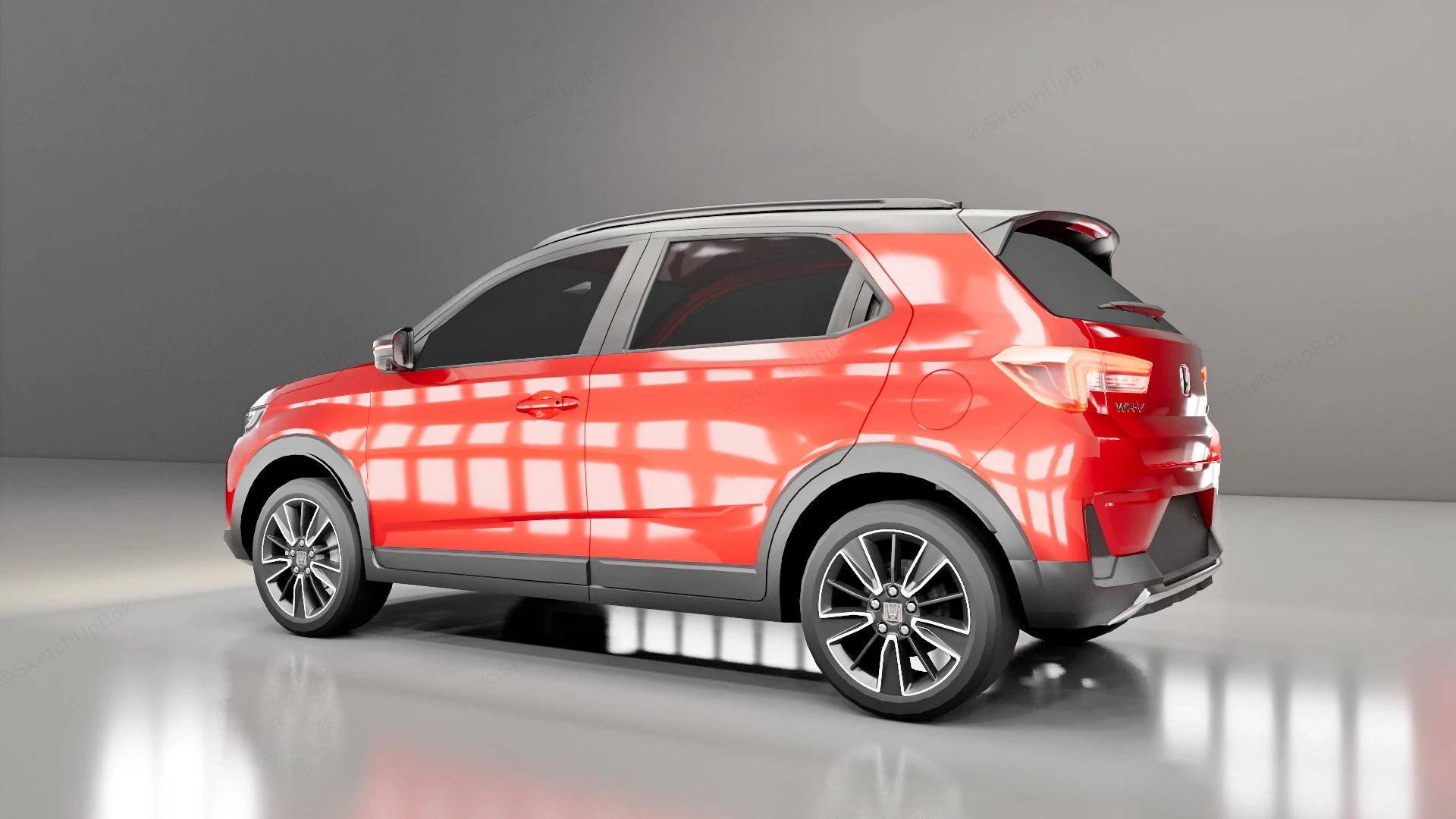 2023 Honda WR V RS sketchup model preview - SketchupBox