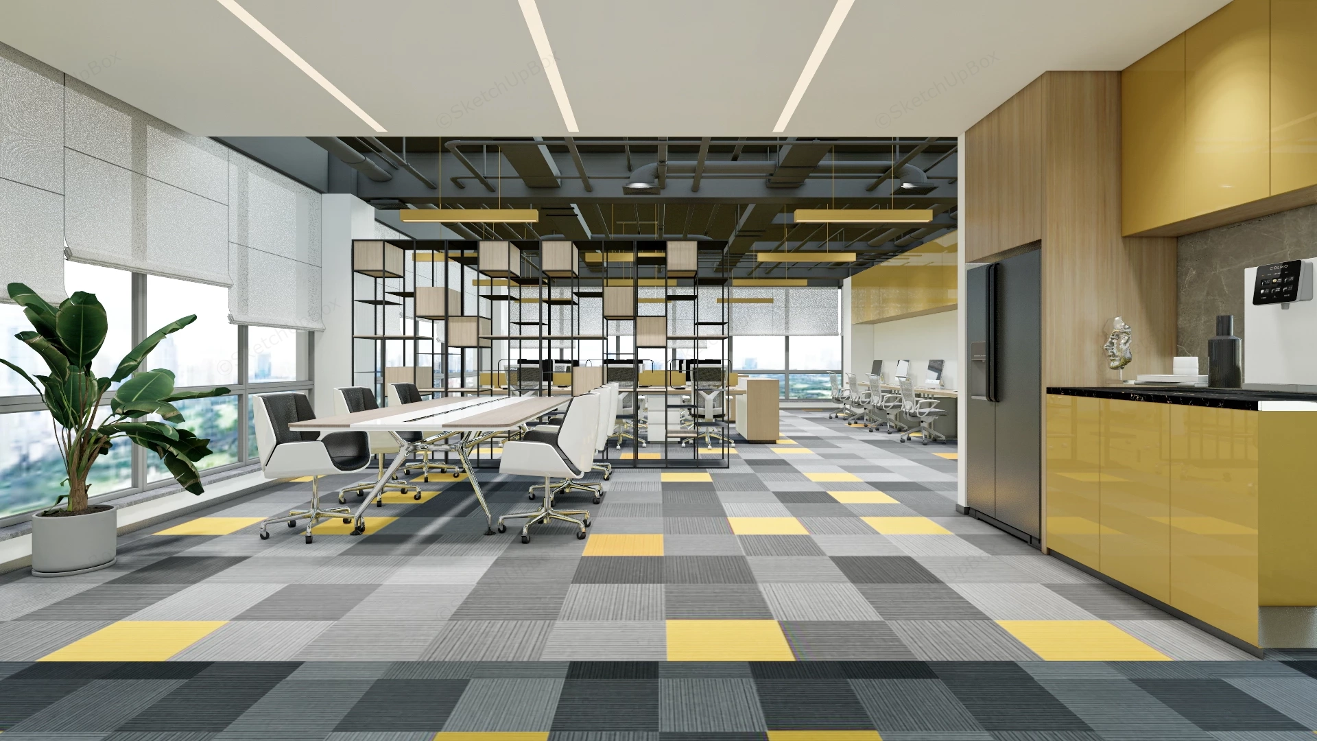 Corporate Office Design Ideas sketchup model preview - SketchupBox