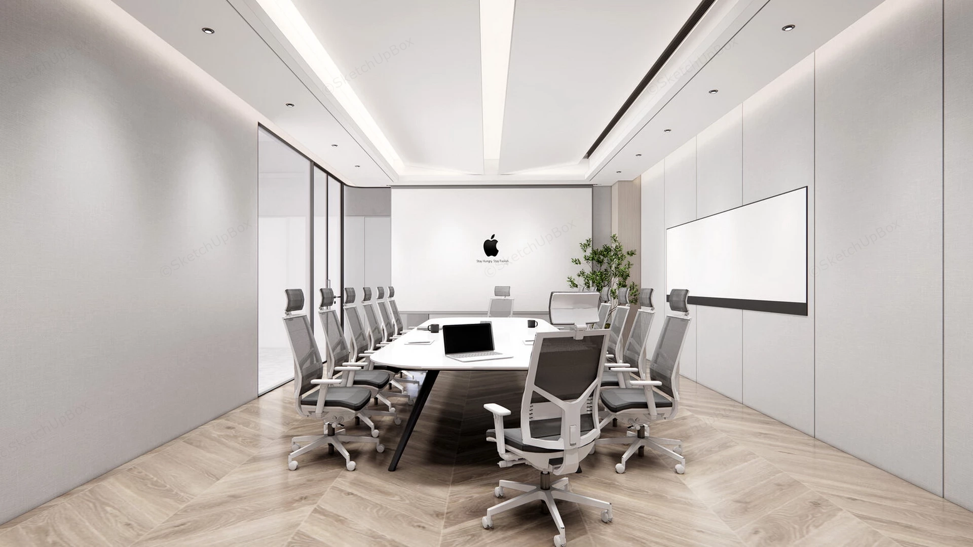 Modern Meeting Room Design sketchup model preview - SketchupBox