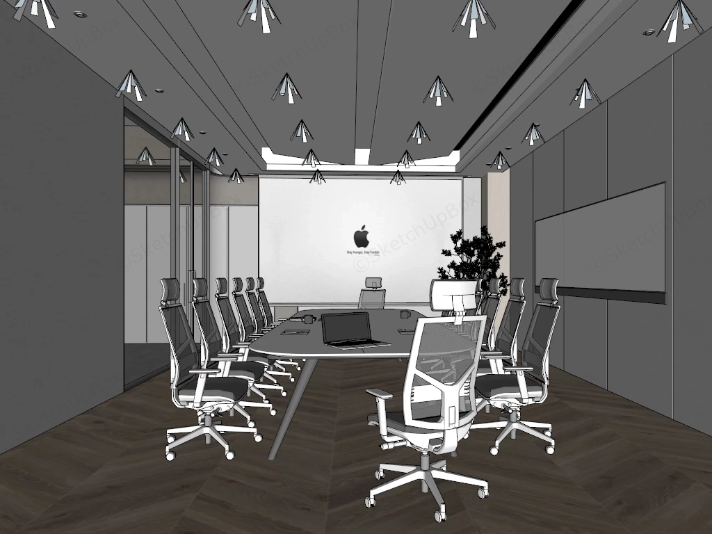 Modern Meeting Room Design sketchup model preview - SketchupBox