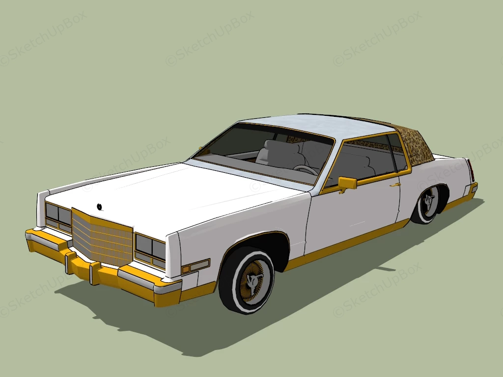 Cadillac Eldorado sketchup model preview - SketchupBox