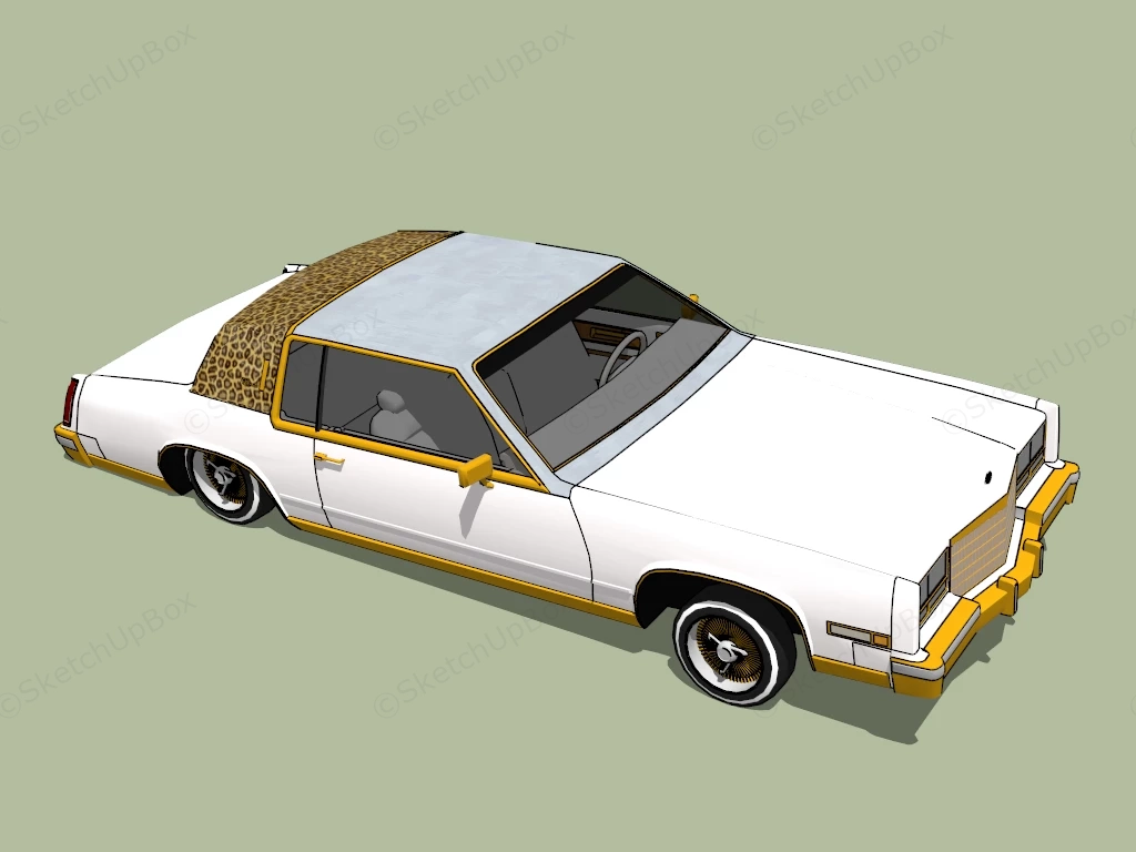 Cadillac Eldorado sketchup model preview - SketchupBox