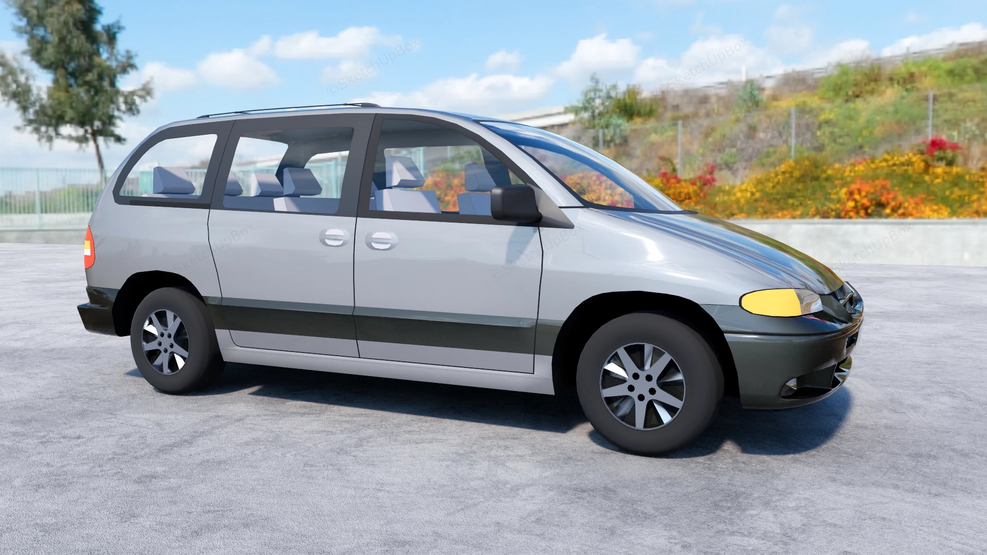 Compact MPV sketchup model preview - SketchupBox