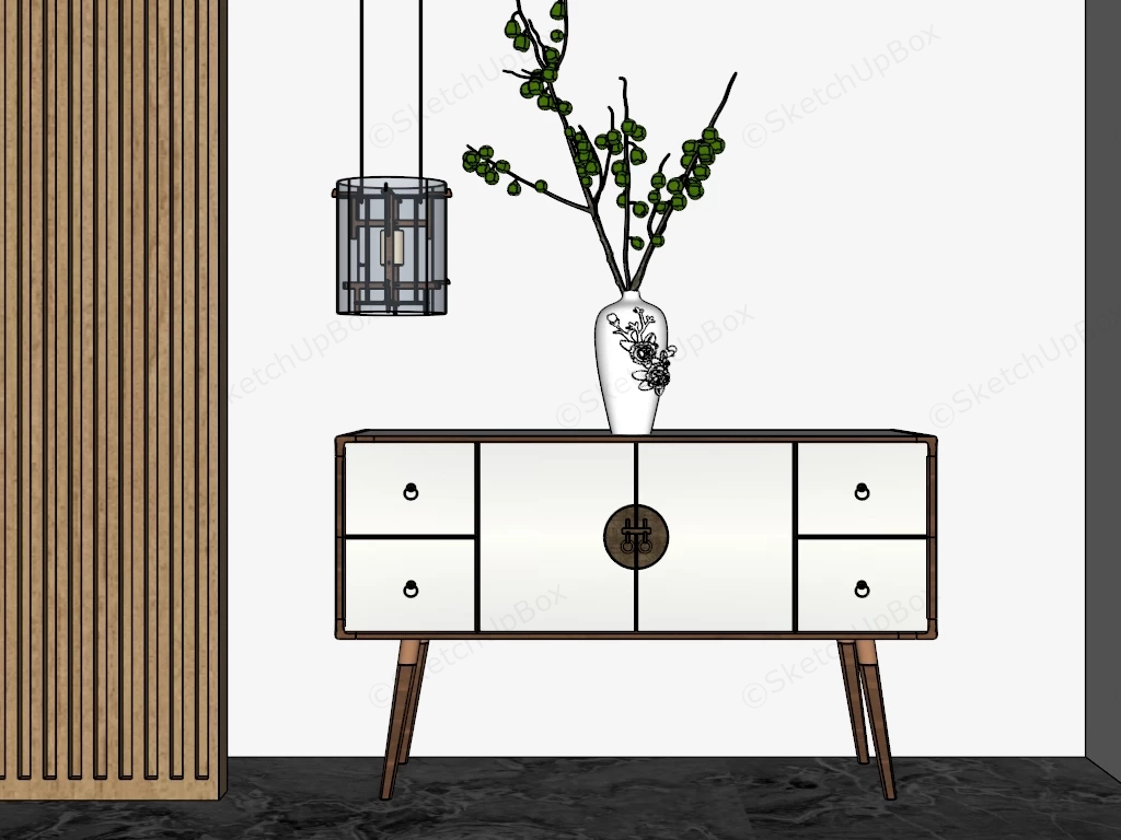 Foyer Console Cabinet sketchup model preview - SketchupBox