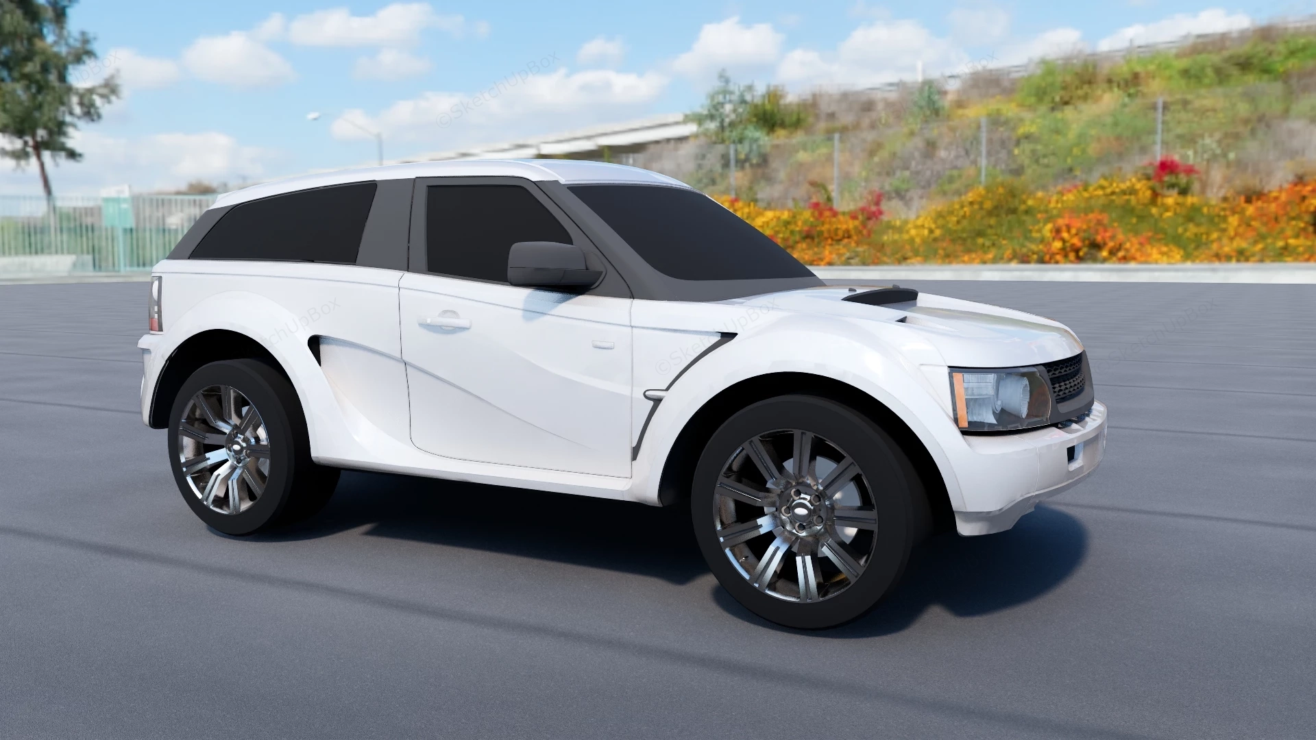 Two Door SUV sketchup model preview - SketchupBox