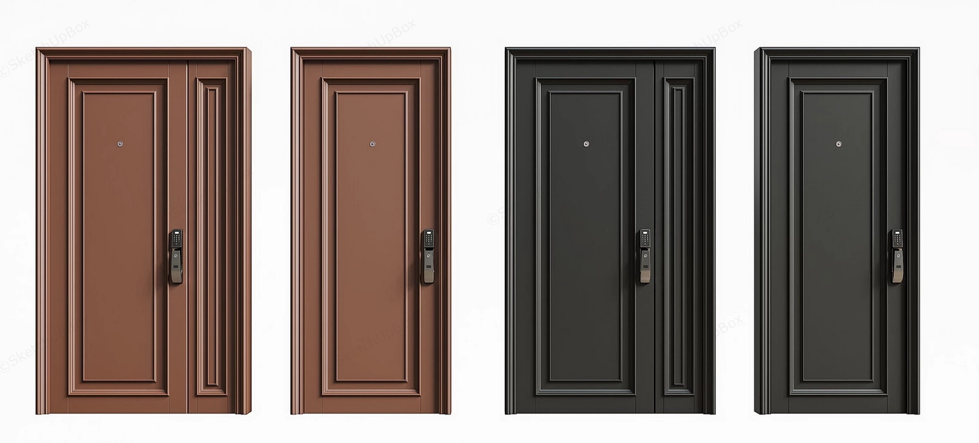 Home Security Doors sketchup model preview - SketchupBox