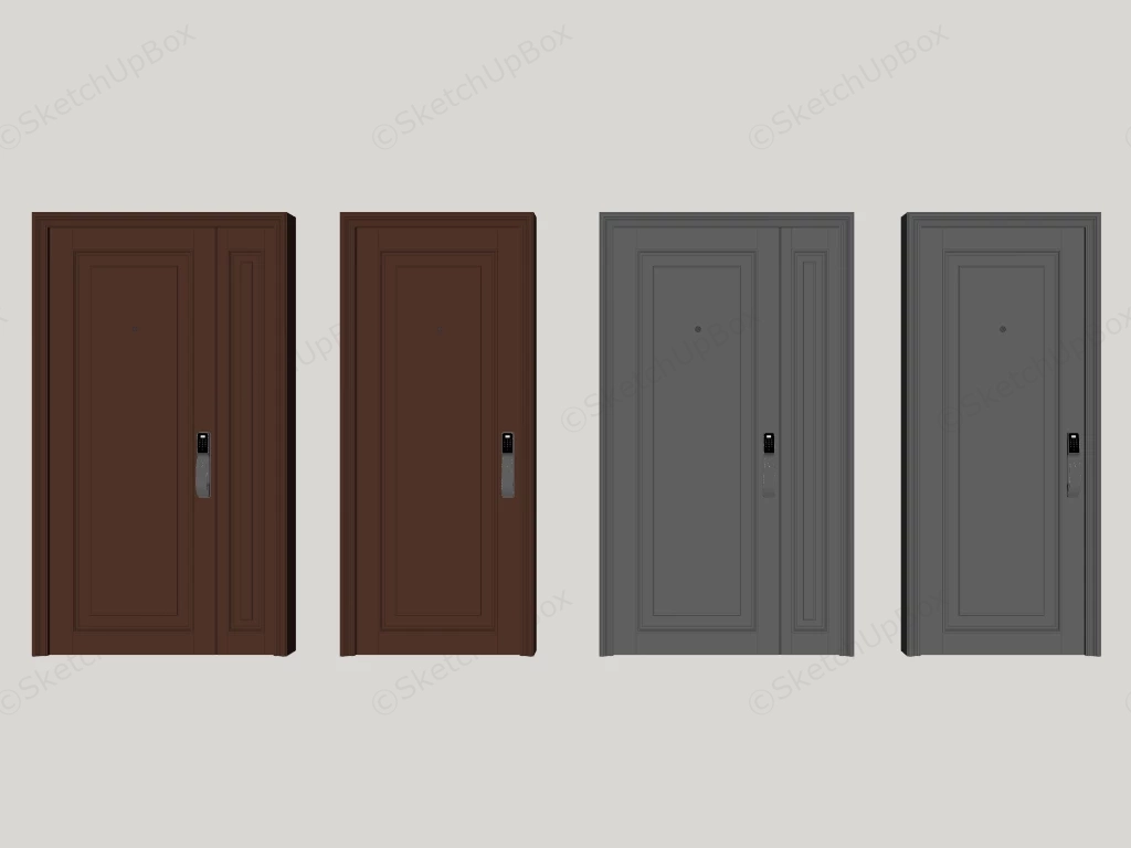 Home Security Doors sketchup model preview - SketchupBox