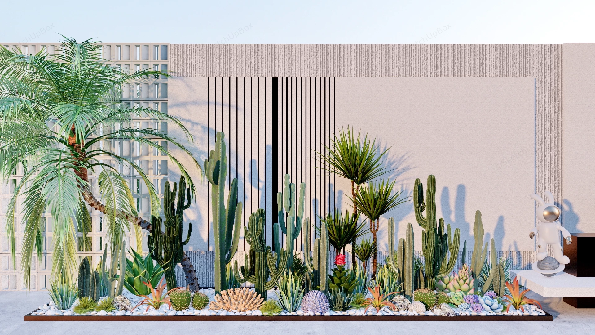 Cactus And Succulent Garden Ideas sketchup model preview - SketchupBox