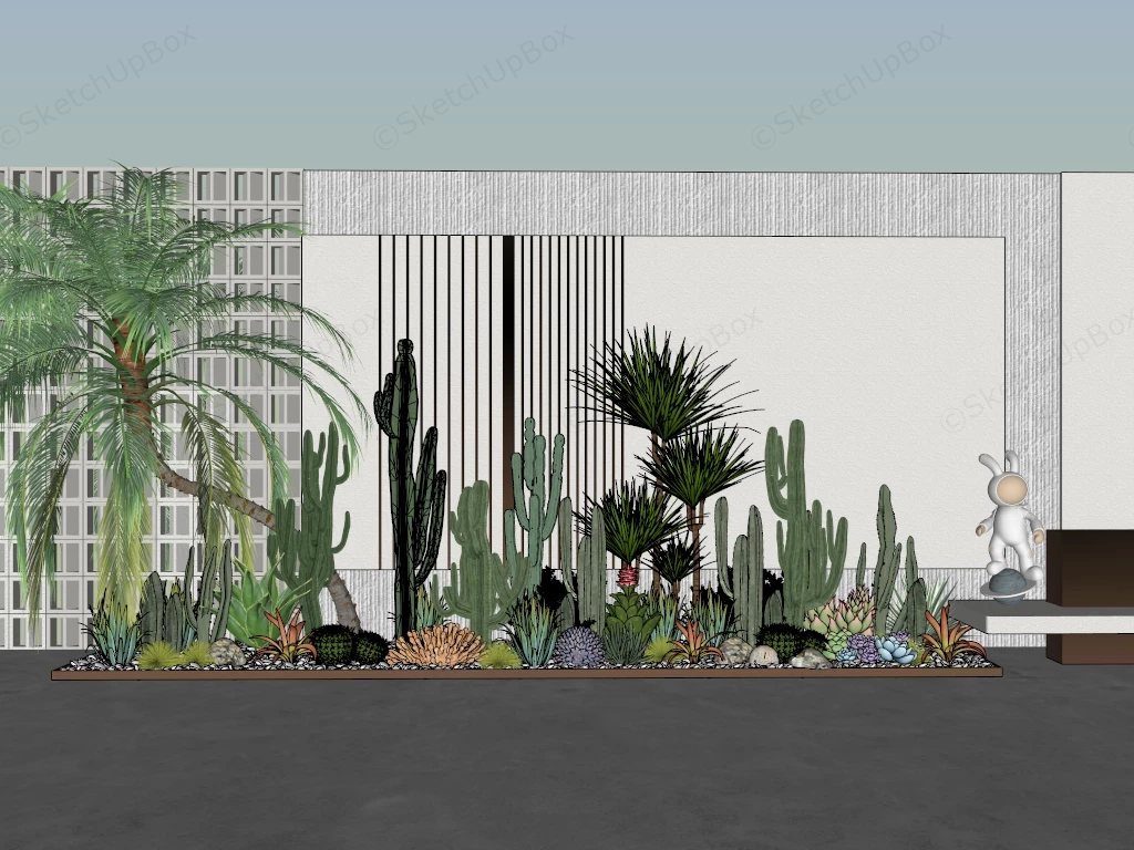 Cactus And Succulent Garden Ideas sketchup model preview - SketchupBox