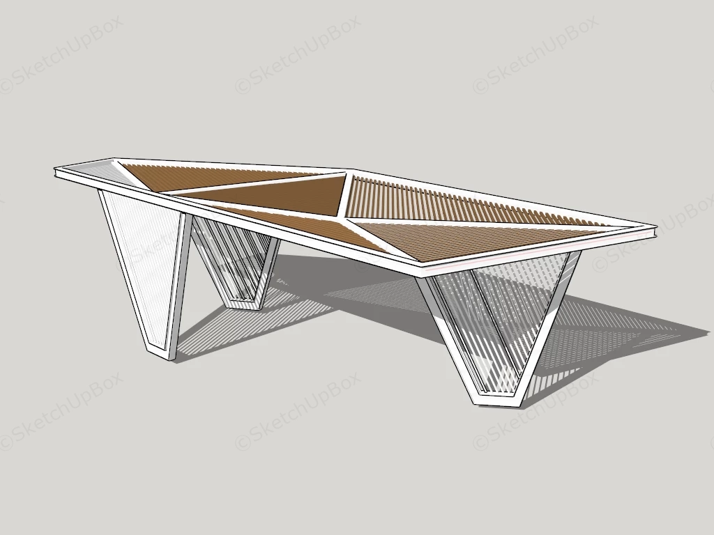 Park Pergola Design sketchup model preview - SketchupBox