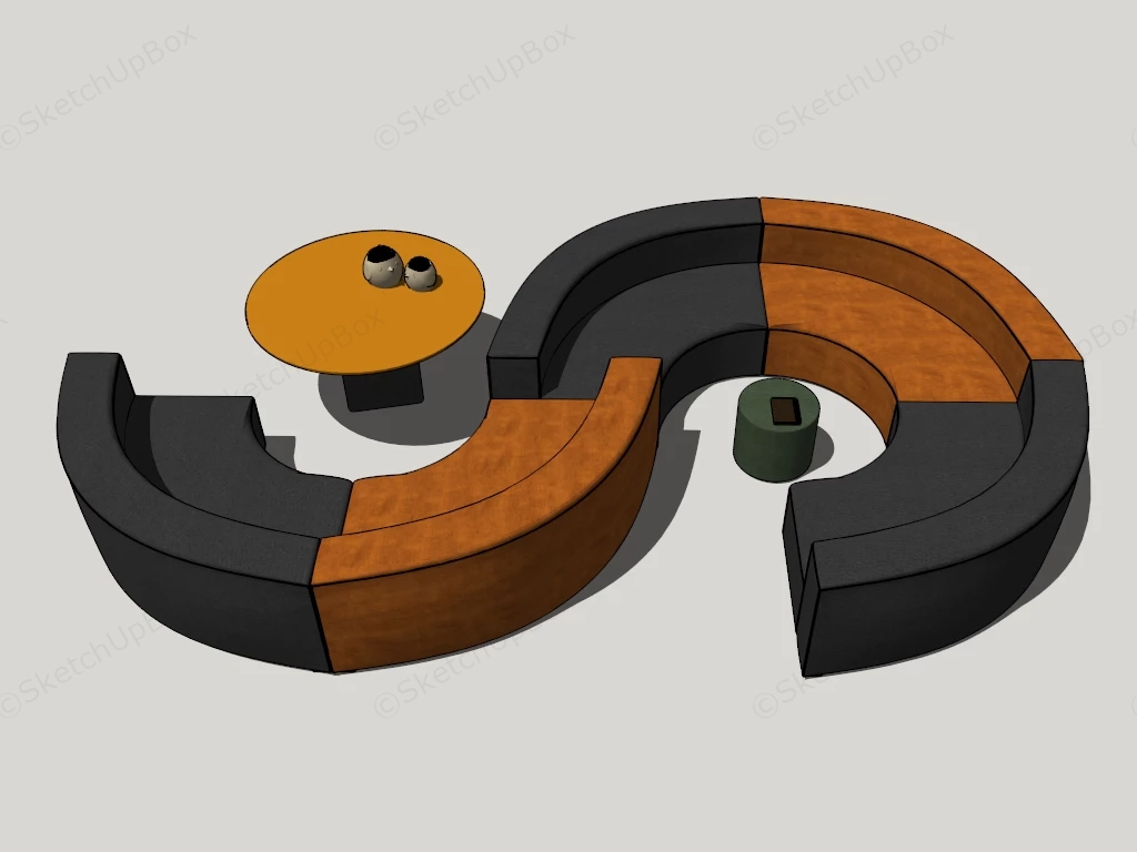 Lounge & Reception Seating sketchup model preview - SketchupBox
