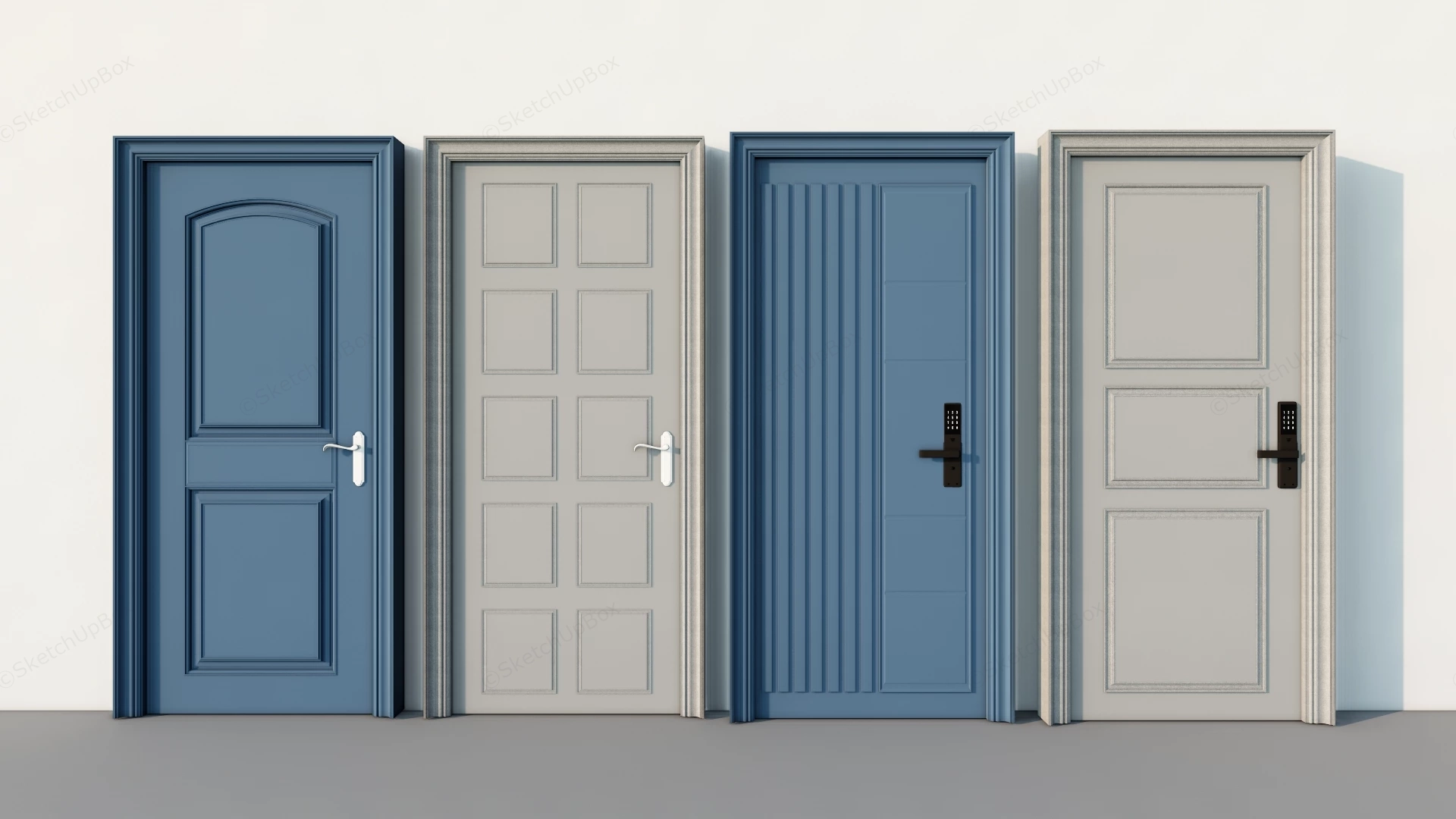 Metal Security Doors Designs sketchup model preview - SketchupBox