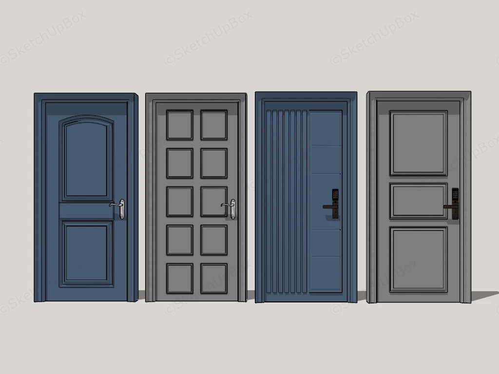 Metal Security Doors Designs sketchup model preview - SketchupBox