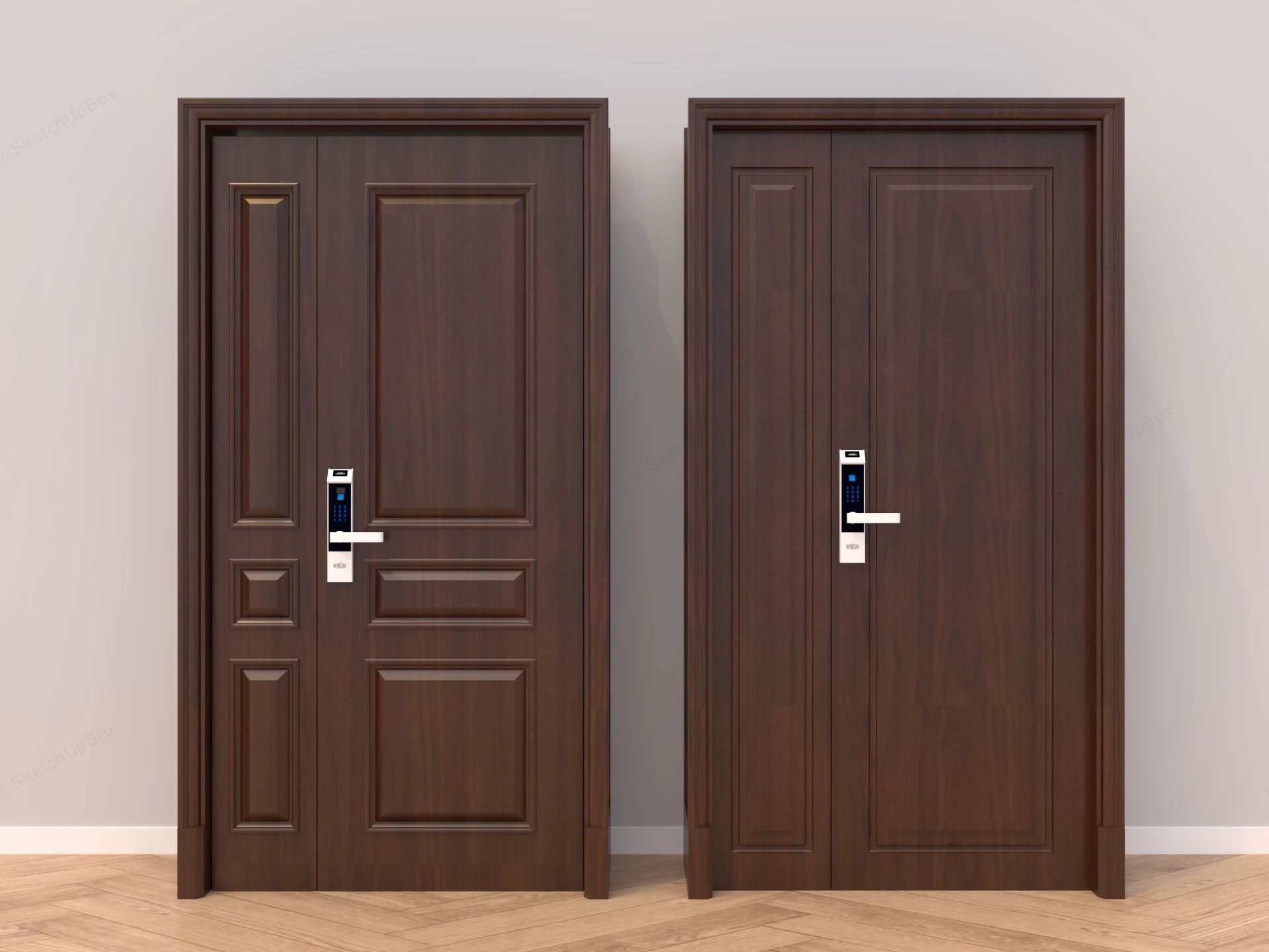 High Security Entry Doors sketchup model preview - SketchupBox