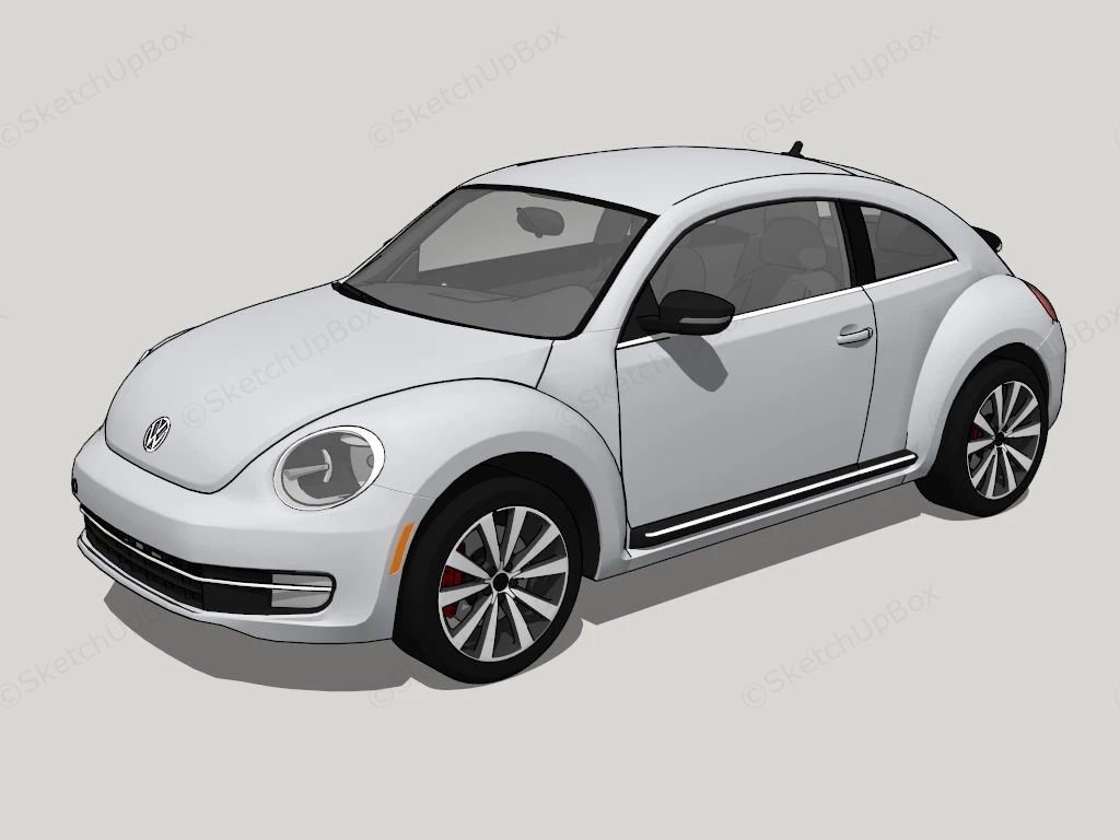 2013 VW Beetle Turbo sketchup model preview - SketchupBox