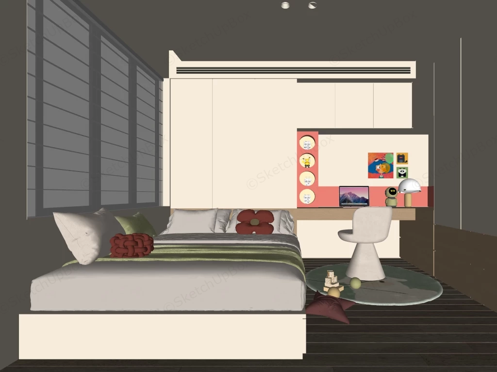 Small Children Room Design sketchup model preview - SketchupBox