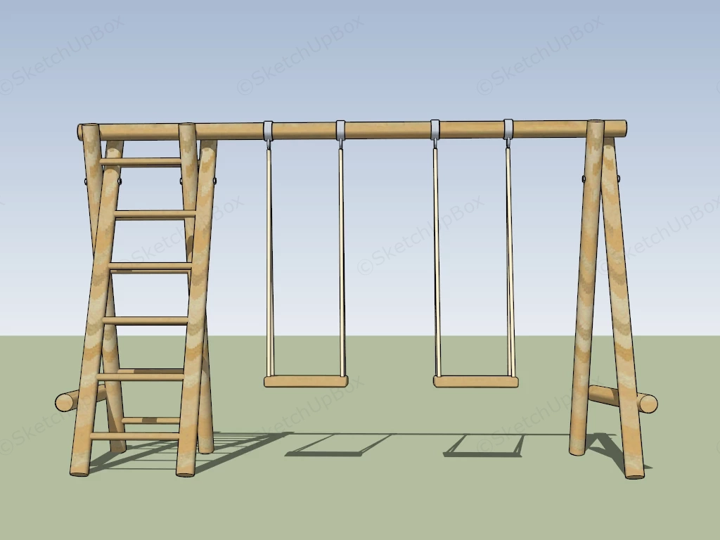 Garden Swing Set sketchup model preview - SketchupBox