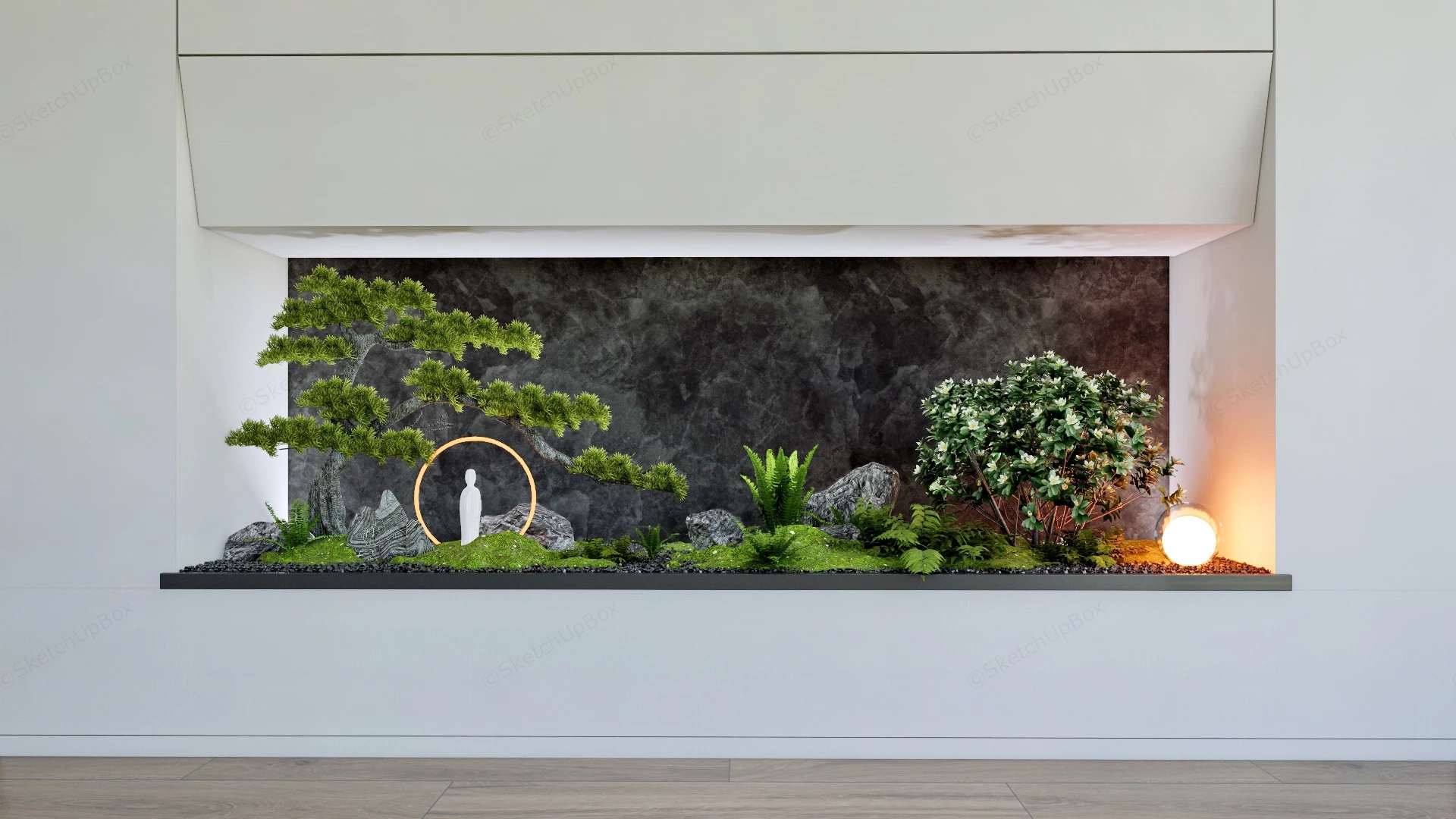 Indoor Wall Garden Design sketchup model preview - SketchupBox